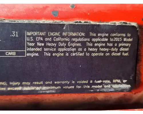 Cummins ISX/X15 Engine Assembly