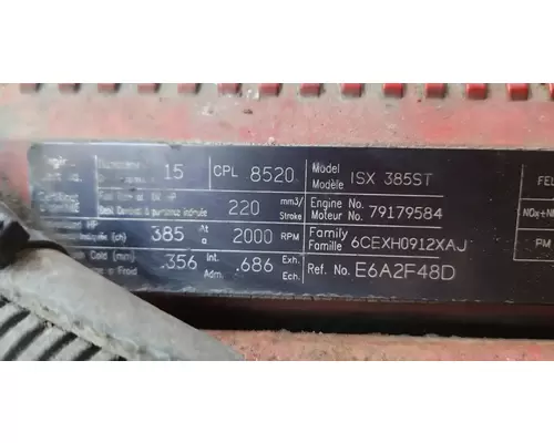 Cummins ISX/X15 Engine Assembly