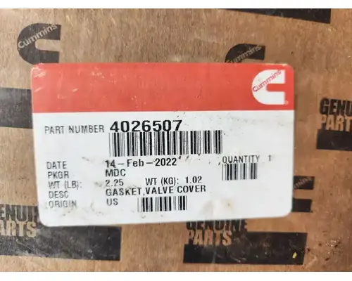 Cummins ISX/X15 Engine Parts, Misc.