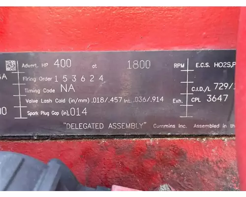 Cummins ISX12-G Engine Assembly