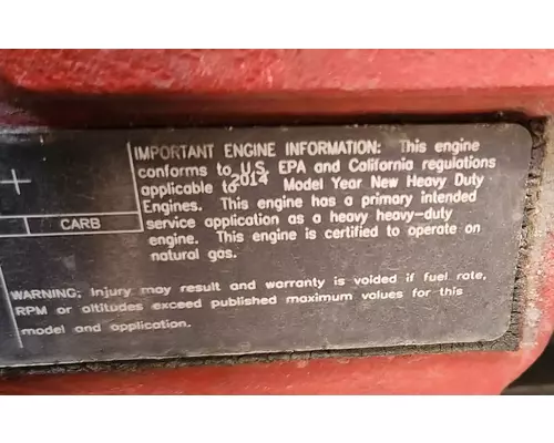 Cummins ISX12-G Engine Assembly