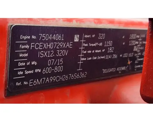 Cummins ISX12 Engine Assembly