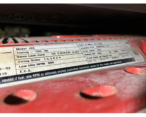Cummins ISX15 Engine Assembly
