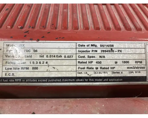 Cummins ISX15 Engine Assembly