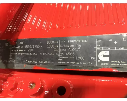 Cummins ISX15 Engine Assembly