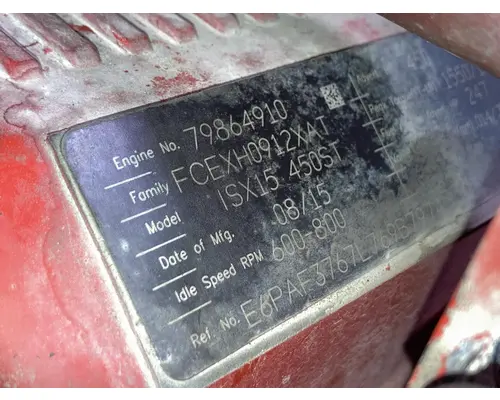 Cummins ISX15 Engine Assembly