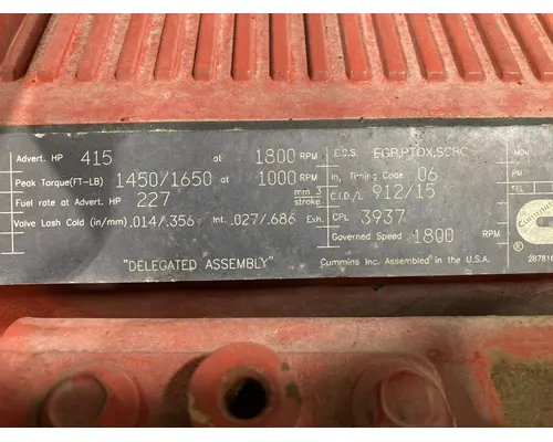Cummins ISX15 Engine Assembly