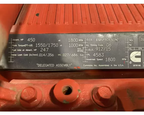 Cummins ISX15 Engine Assembly