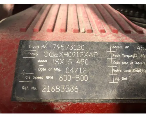 Cummins ISX15 Engine Assembly