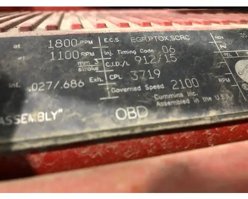 Cummins ISX15 Engine Assembly