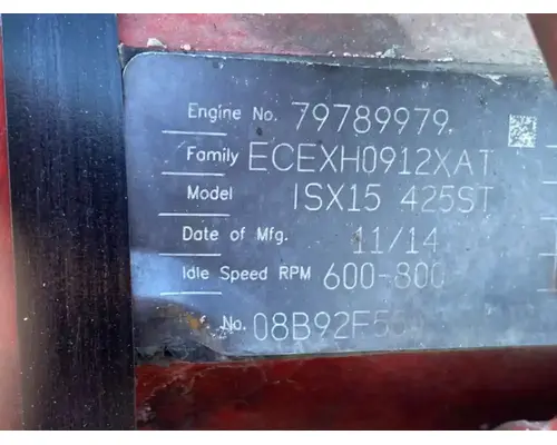 Cummins ISX15 Engine Assembly