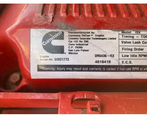 Cummins ISX15 Engine Assembly