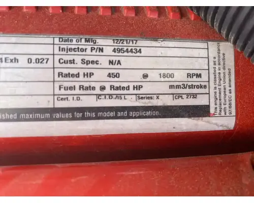 Cummins ISX15 Engine Assembly