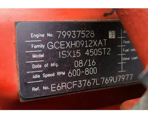 Cummins ISX15 Engine Assembly