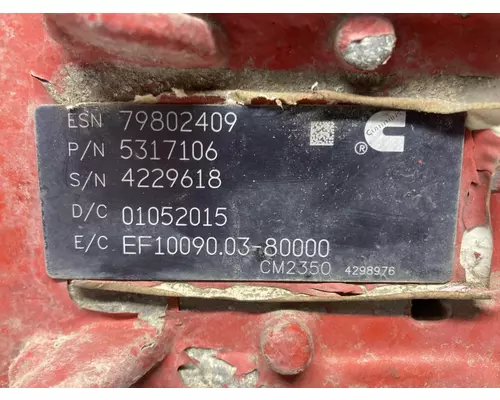 Cummins ISX15 Engine Control Module (ECM)