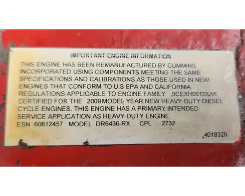 Cummins ISX Engine Assembly