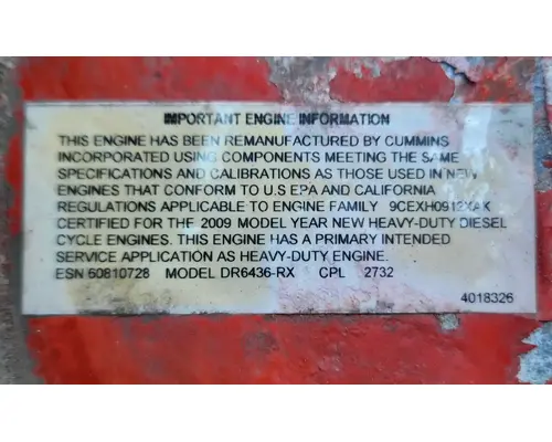 Cummins ISX Engine Assembly
