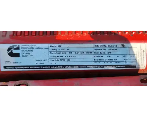 Cummins ISX Engine Assembly