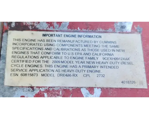 Cummins ISX Engine Assembly
