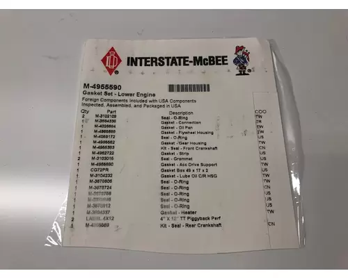 Cummins ISX Engine Misc. Parts