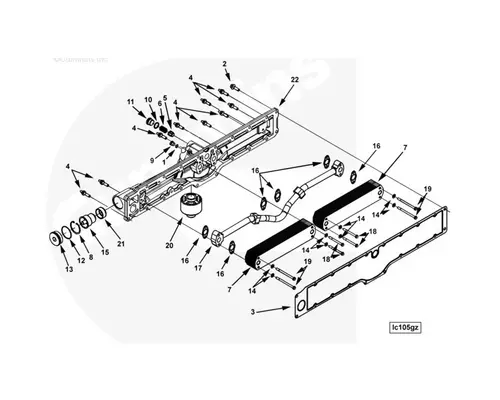 Cummins ISX Engine Oil Filter Base