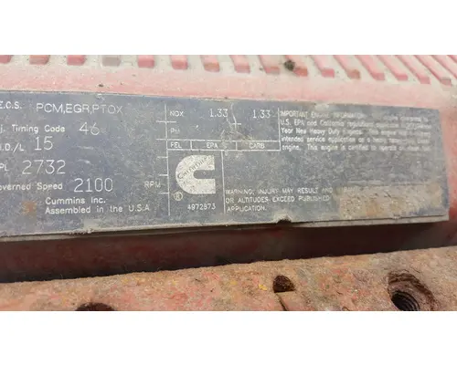 Cummins ISX Engine Parts, Misc.