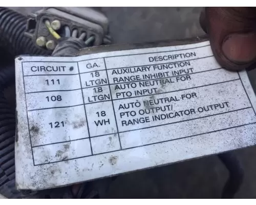 Cummins ISX Wire Harness, Transmission