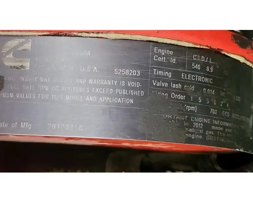 Engine Assembly CUMMINS ISL G Geco - Dinuba