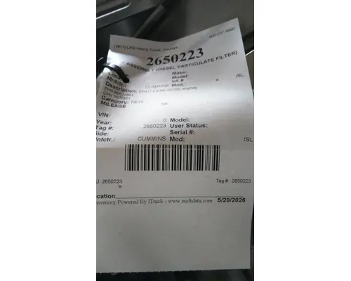 DPF (Diesel Particulate Filter) CUMMINS ISL LKQ Heavy Truck - Goodys