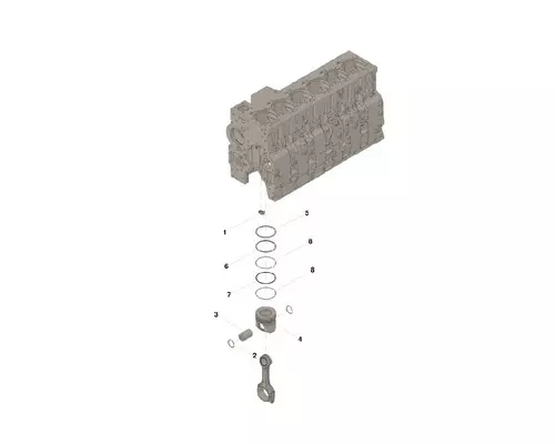 Piston CUMMINS ISL LKQ Evans Heavy Truck Parts