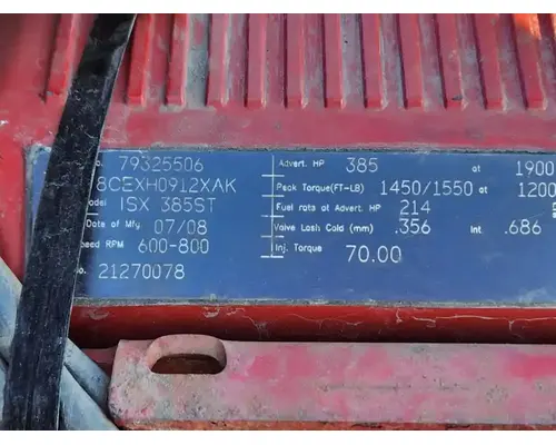 Engine Assembly Cummins ISX15 Complete Recycling Group LLC