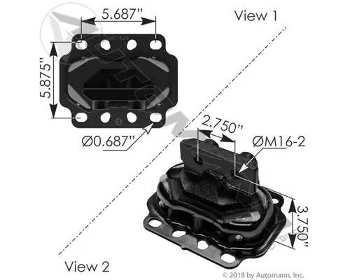 Engine Mounts Cummins ISX15 Vander Haags Inc Sf
