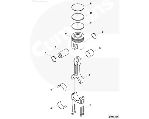 Engine Parts, Misc. Cummins ISX15 Holst Truck Parts