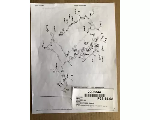 Engine Wiring Harness CUMMINS ISX15 LKQ Thompson Motors - Wykoff