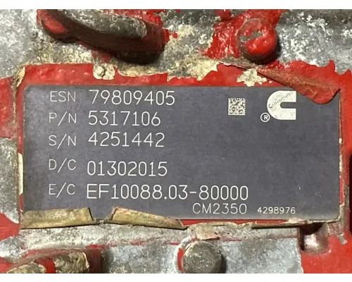 ECM Cummins ISX Complete Recycling Group LLC