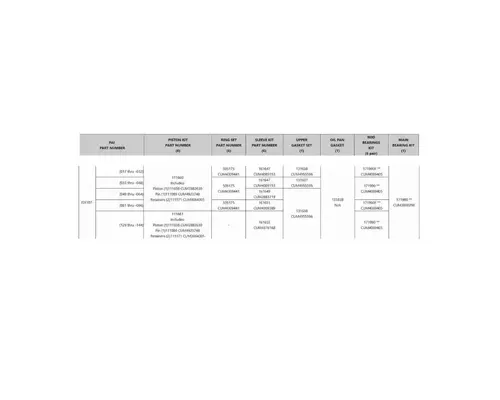 Engine Parts, Misc. Cummins ISX Holst Truck Parts