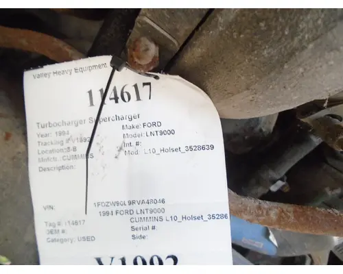 Turbocharger / Supercharger CUMMINS L10_Holset_3528639 Valley Heavy Equipment