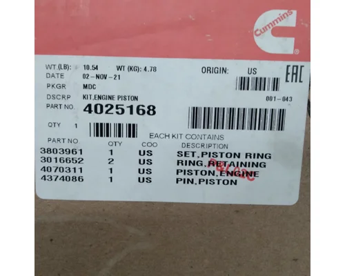 Cummins M-11 Piston