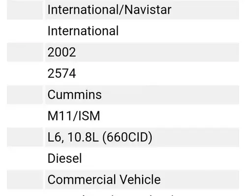 Cummins M11 / ISM 10.8 Engine Assembly