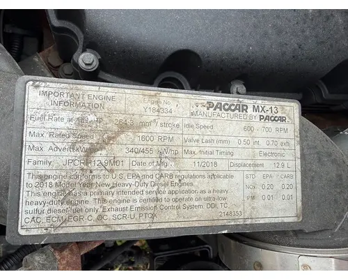 Cummins MX13 12.9L Engine Assembly