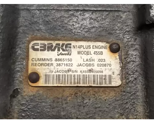 Cummins N14 JakeEngine Brake