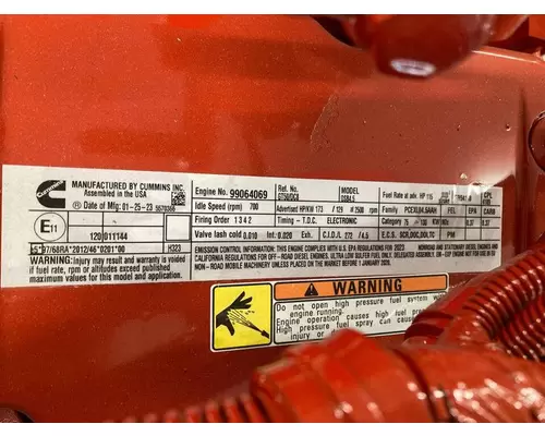 Cummins QSB4.5 Engine Assembly