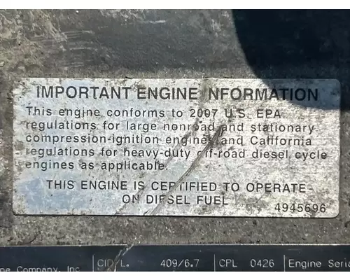Cummins QSB6.7 Engine Assembly