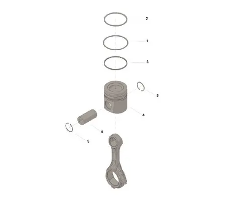 Piston CUMMINS X12 EPA 17 LKQ Evans Heavy Truck Parts