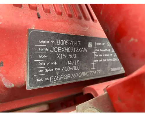 Cummins X15 Engine Assembly