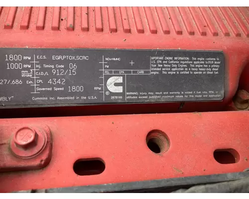 Cummins X15 Engine Assembly