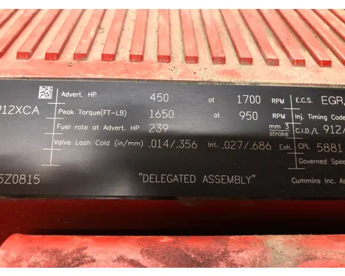 Cummins X15 Engine Assembly