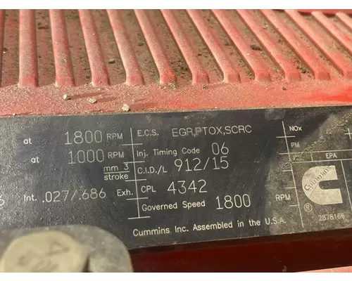 Cummins X15 Engine Assembly