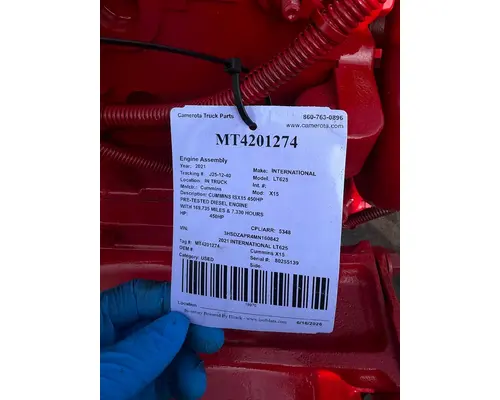 Engine Assembly Cummins X15 Camerota Truck Parts