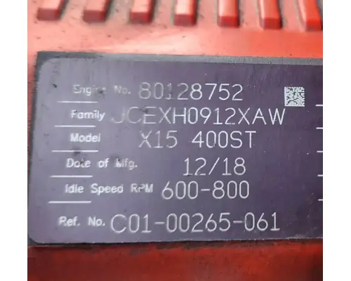 Cummins X15 Engine Assembly
